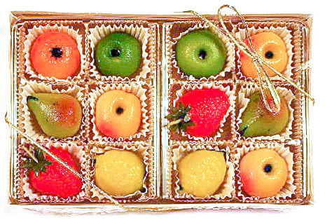 12 Pc Marzipan Fruit Box
