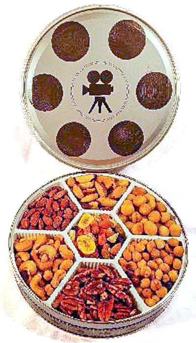 2 Lb Assorted Raw Nuts in a Film Tin