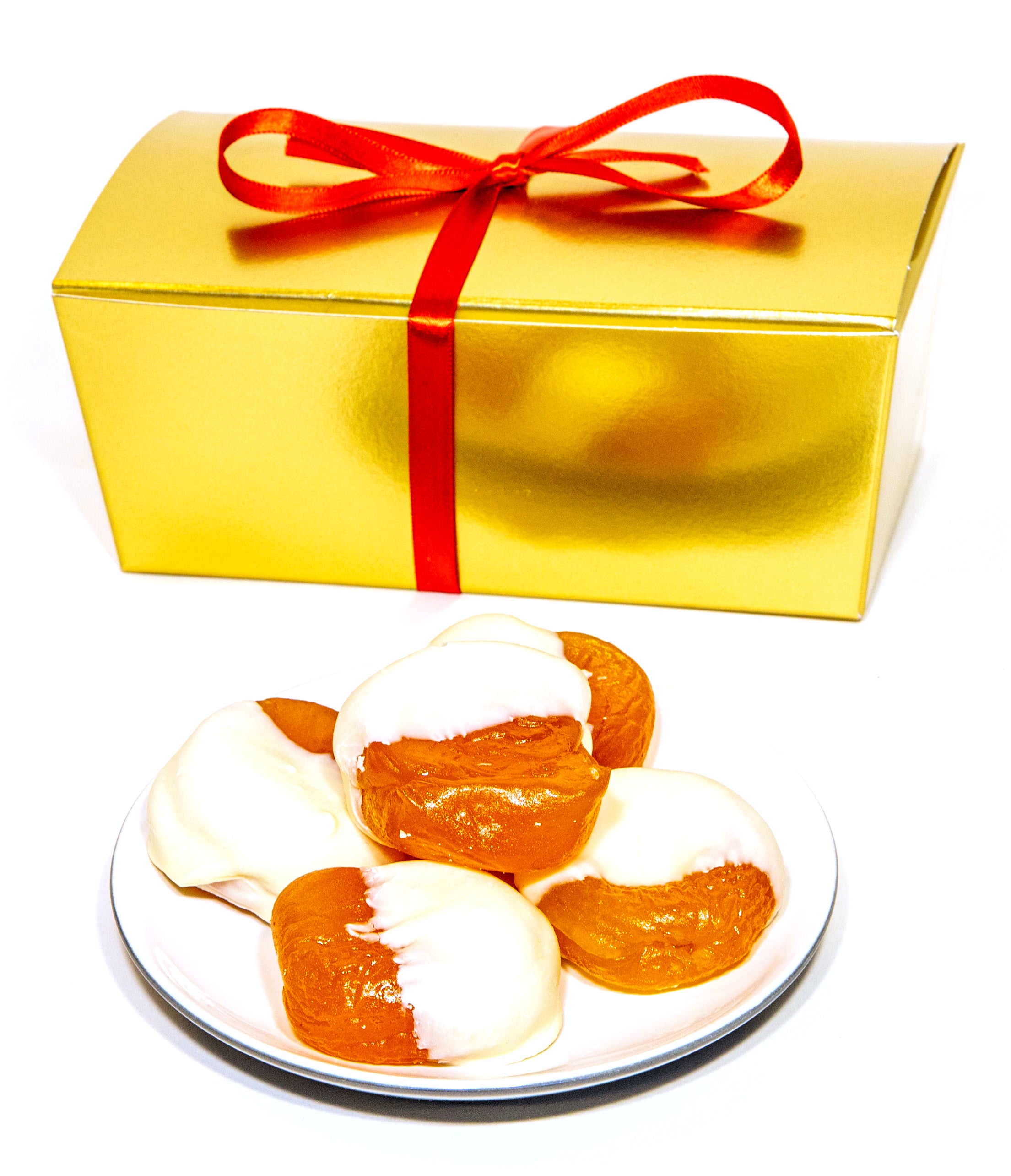 White Chocolate Glace Apricots